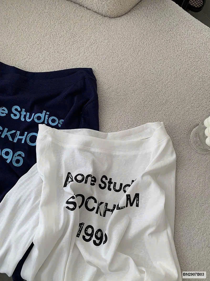 ÁO THUN CHỮ DÀI TAY NỮ