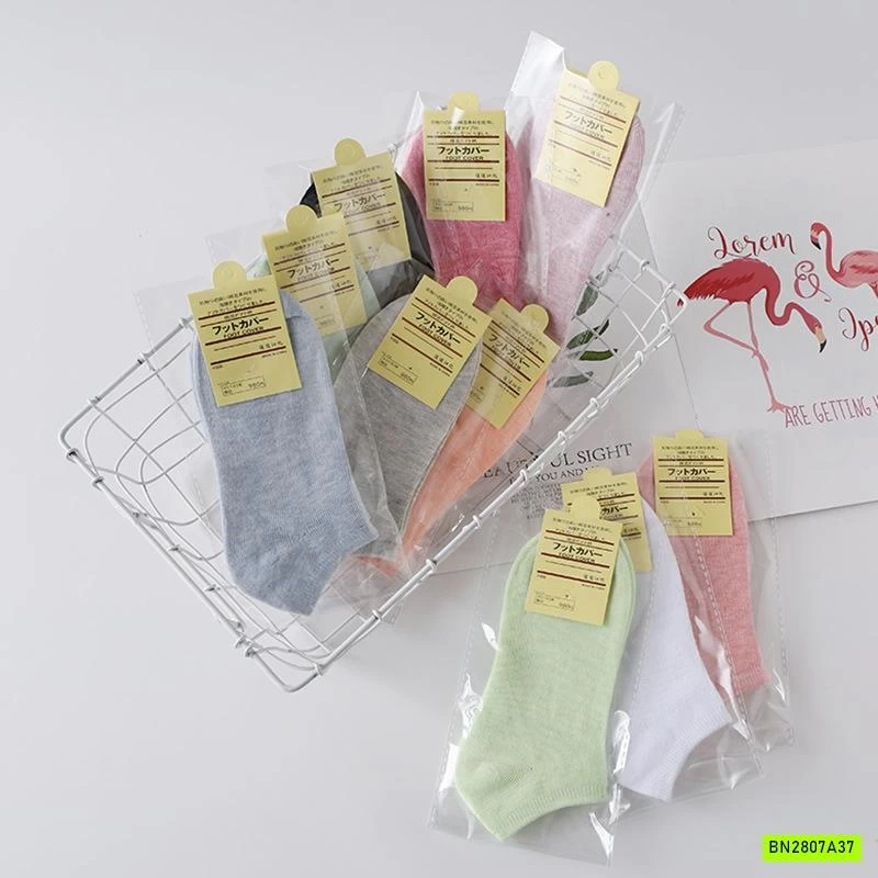 SÉT 10Đ TẤT NỮ TRƠN MÀU