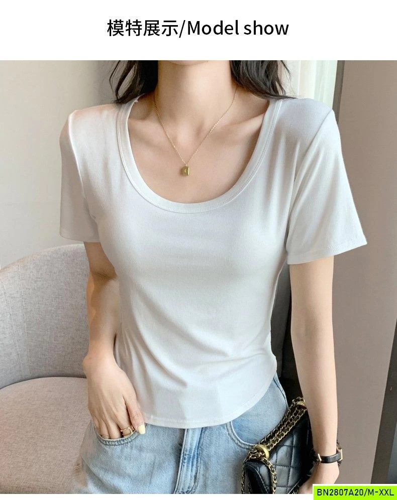 ÁO THUN CỔ VUÔNG ĐUÔI TÔM