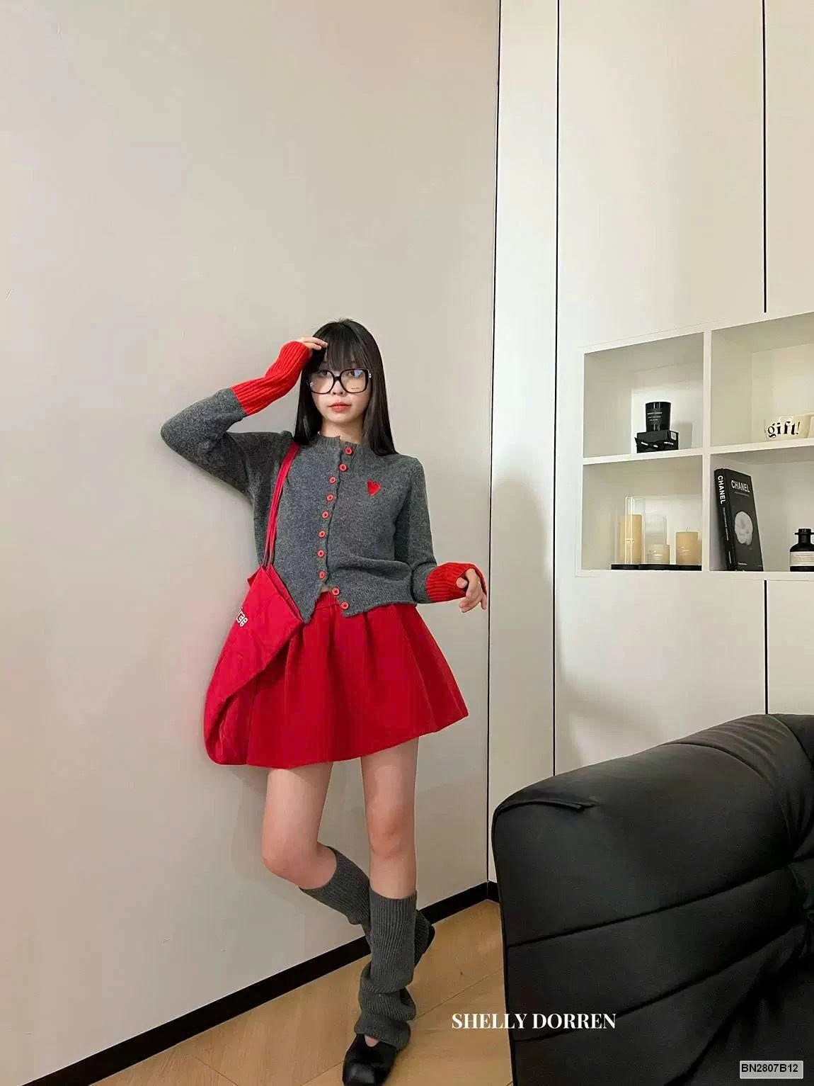 ÁO LEN TRÁI TIM PHỐI MÀU