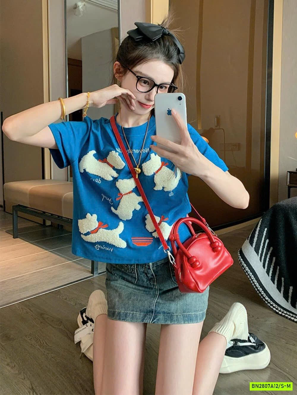 ÁO THUN CROPTOP CÚN NỔI WGWE