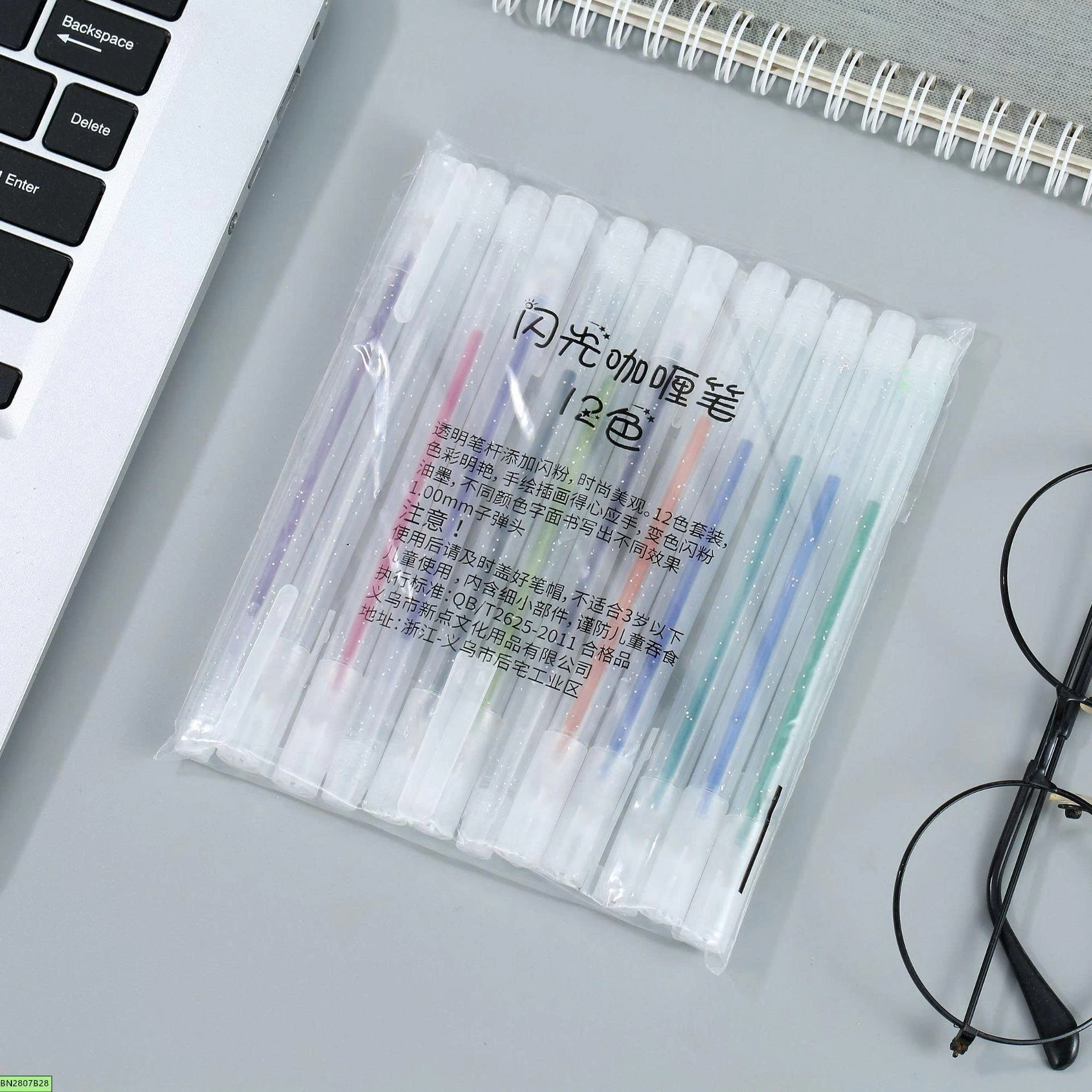 BÚT GEL NHŨ LẤP LÁNH 36/48 MÀU