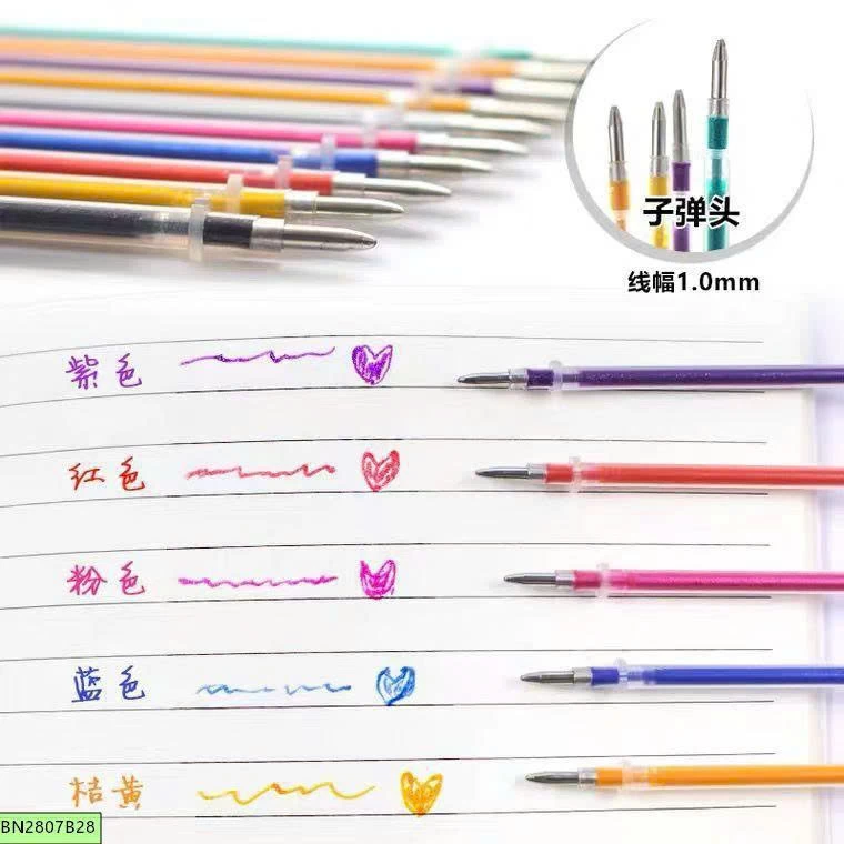 BÚT GEL NHŨ LẤP LÁNH 36/48 MÀU