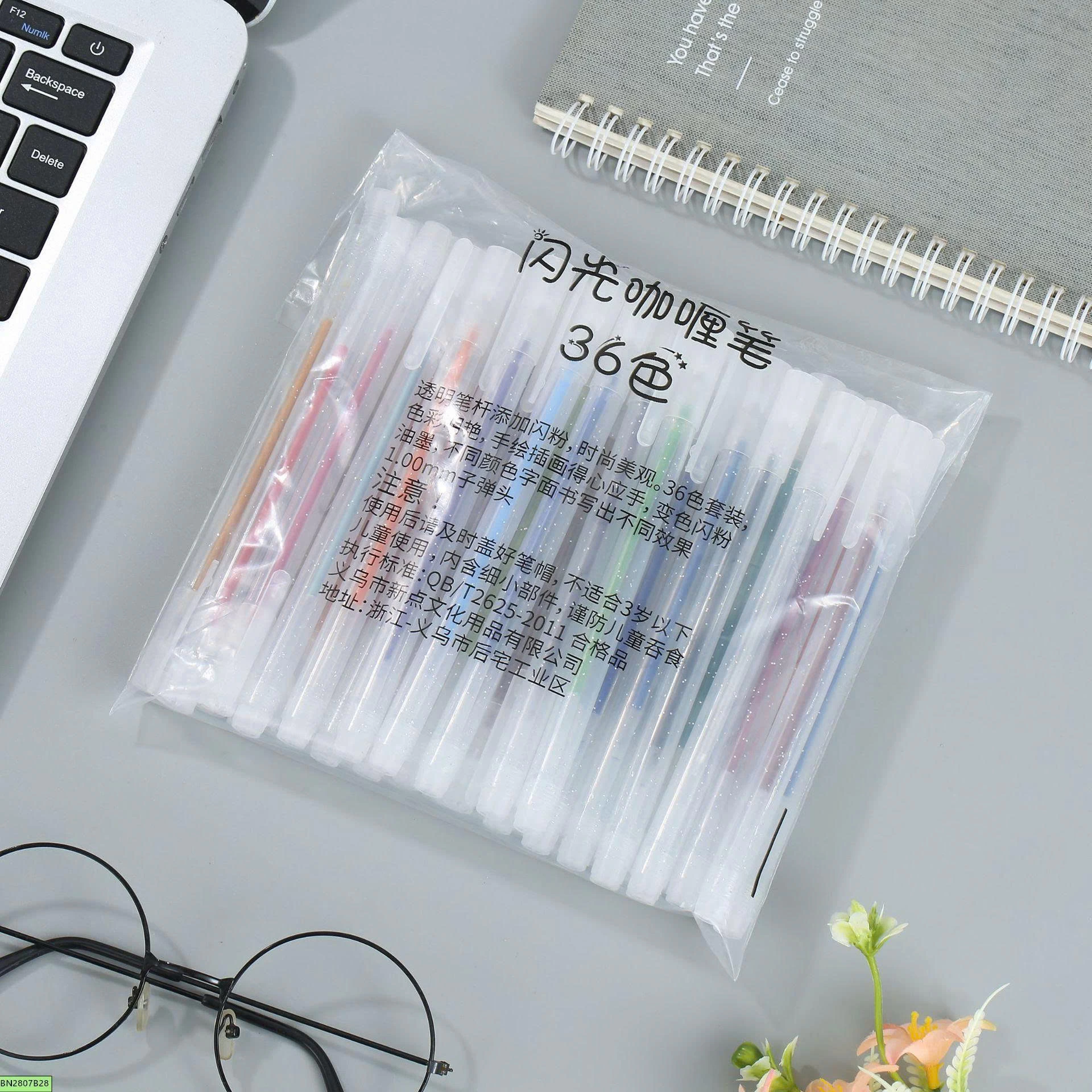 BÚT GEL NHŨ LẤP LÁNH 36/48 MÀU