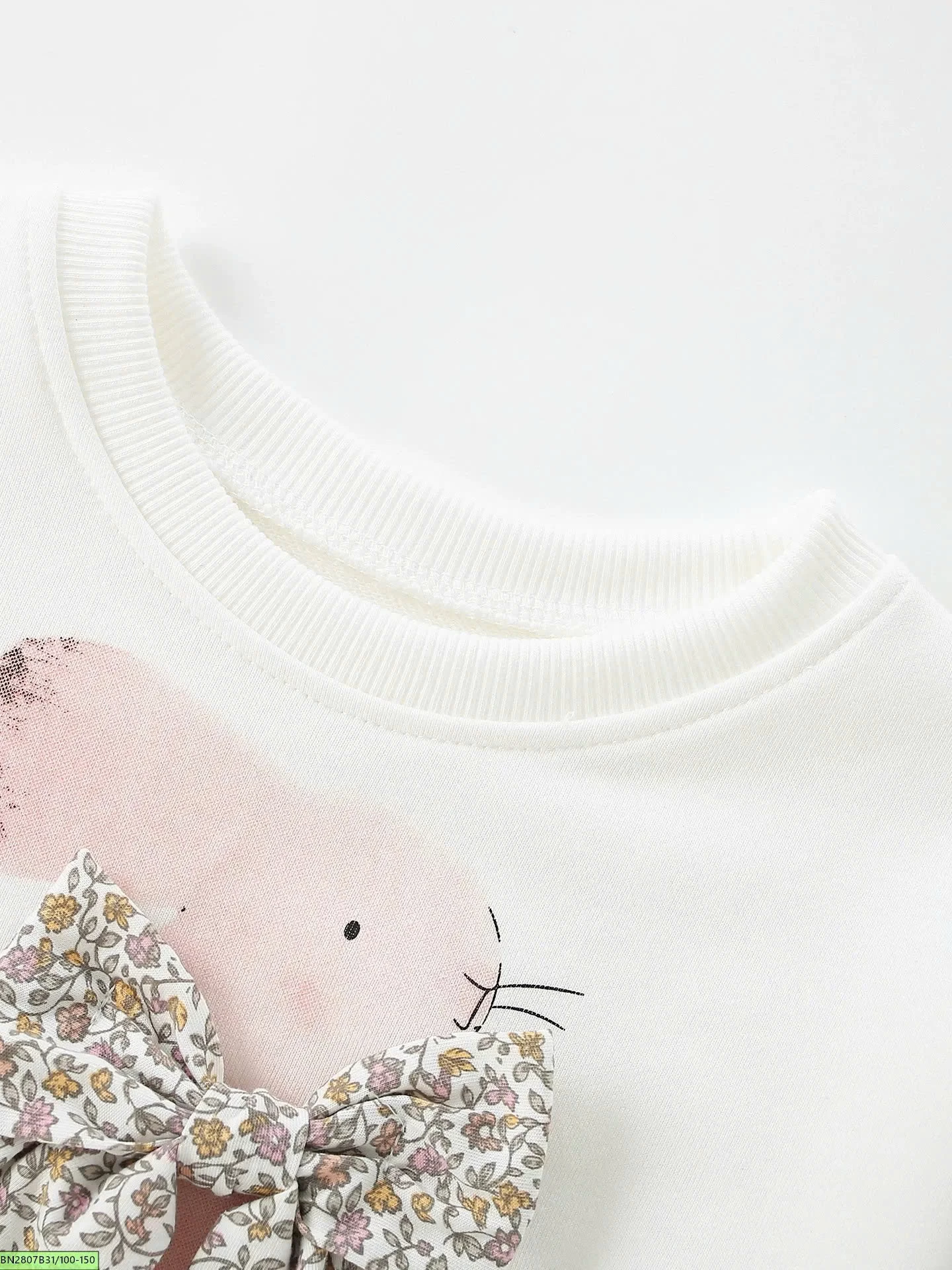 BỘ COTTON NƠ THỎ BÉ GÁI MALWEE