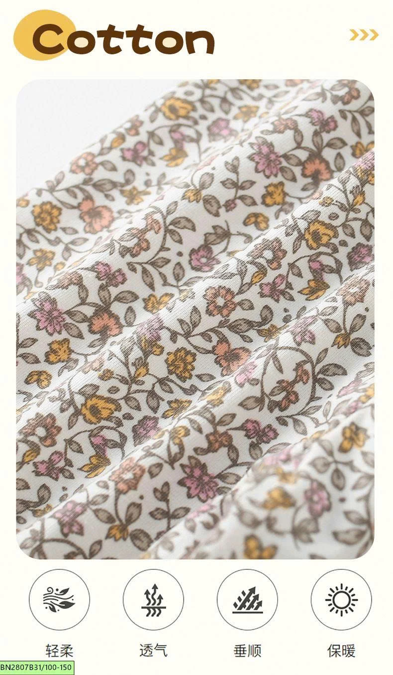 BỘ COTTON NƠ THỎ BÉ GÁI MALWEE