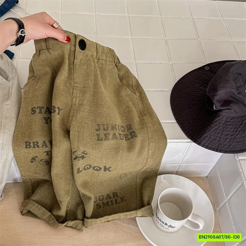 BAGGY IN CHỮ VINTAGE ADBABY