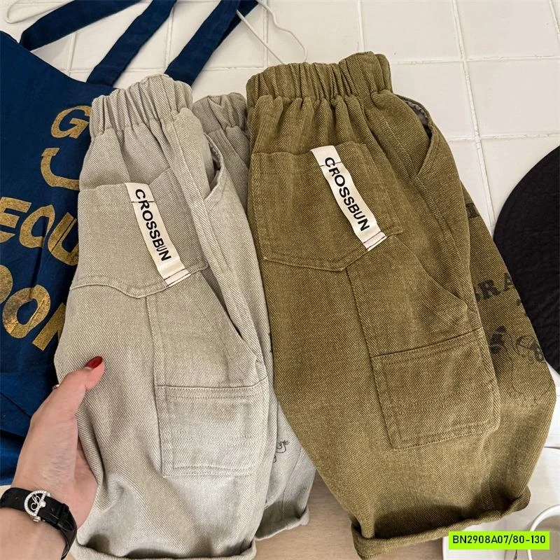 BAGGY IN CHỮ VINTAGE ADBABY