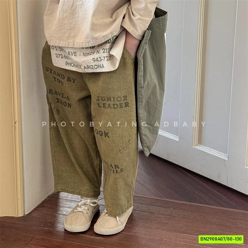 BAGGY IN CHỮ VINTAGE ADBABY