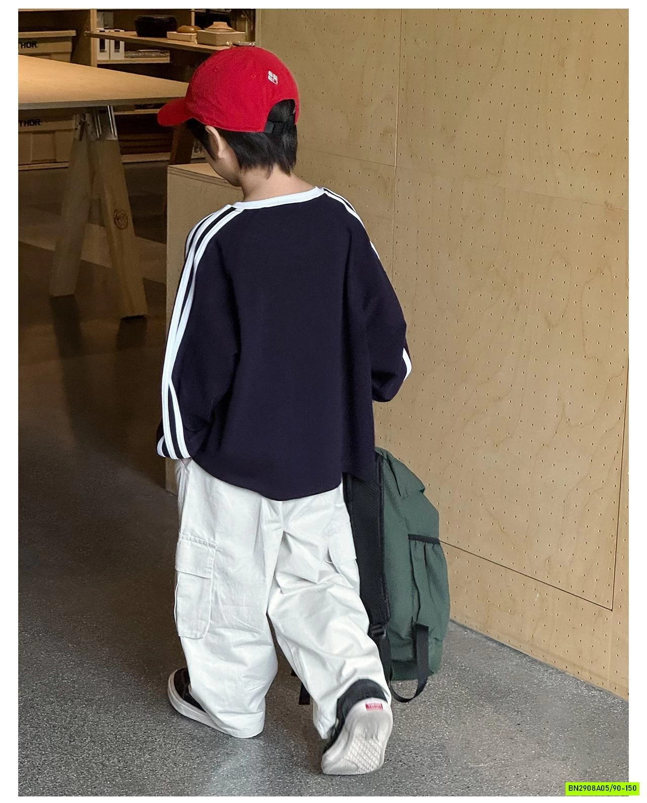 ÁO THUN SỐ 96 SỌC VAI AQ5057 AOAOKIDS