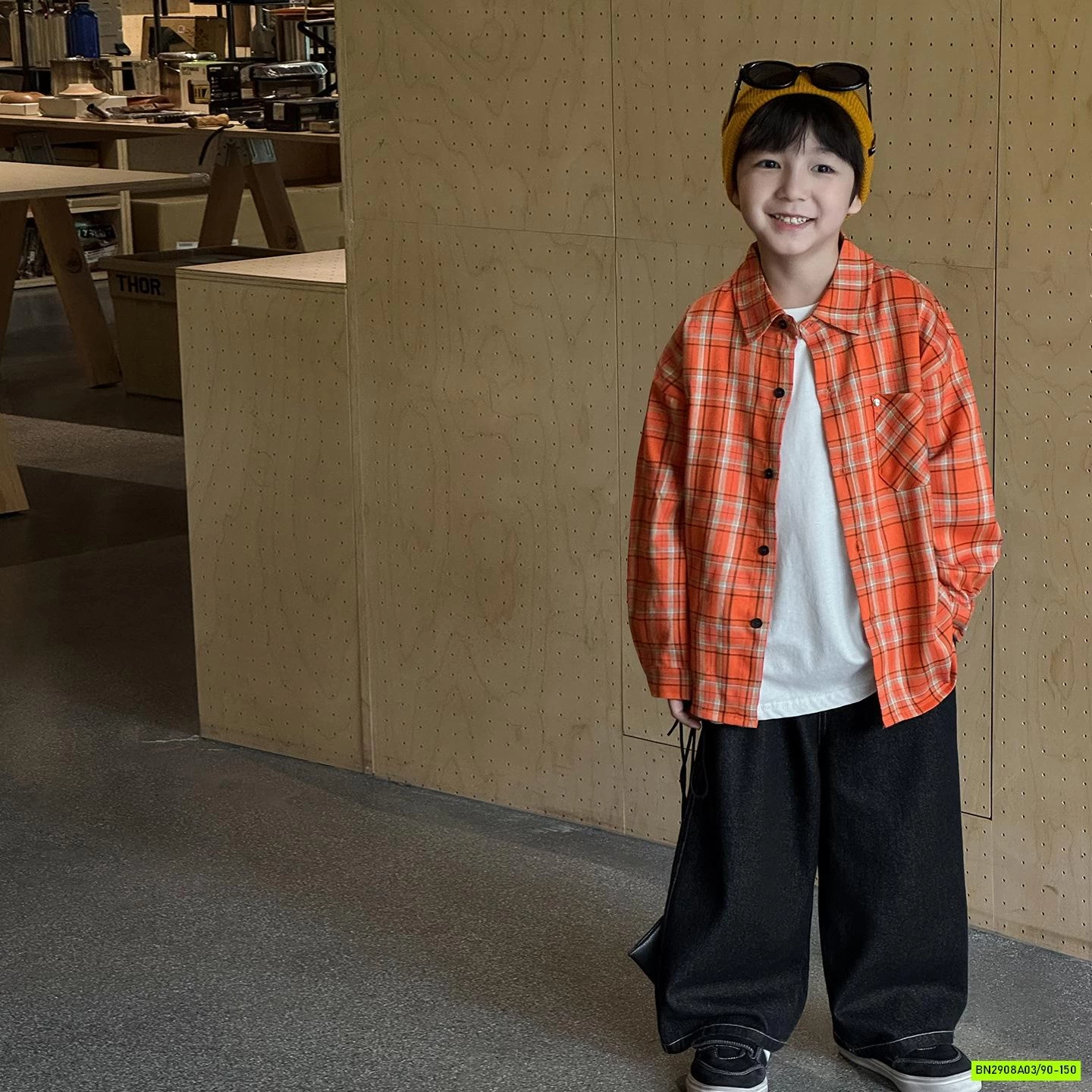 SƠ MI CARO CAM AQ5026 AOAOKIDS