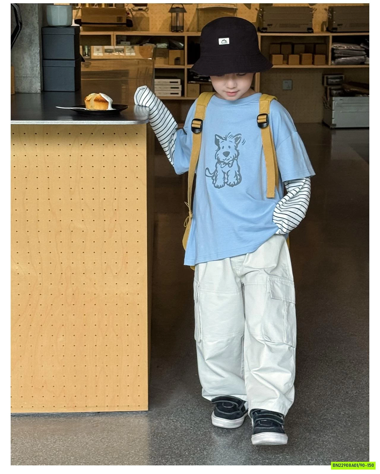 ÁO THUN MÈO GIẢ 2 LỚP AQ5016 AOAOKIDS