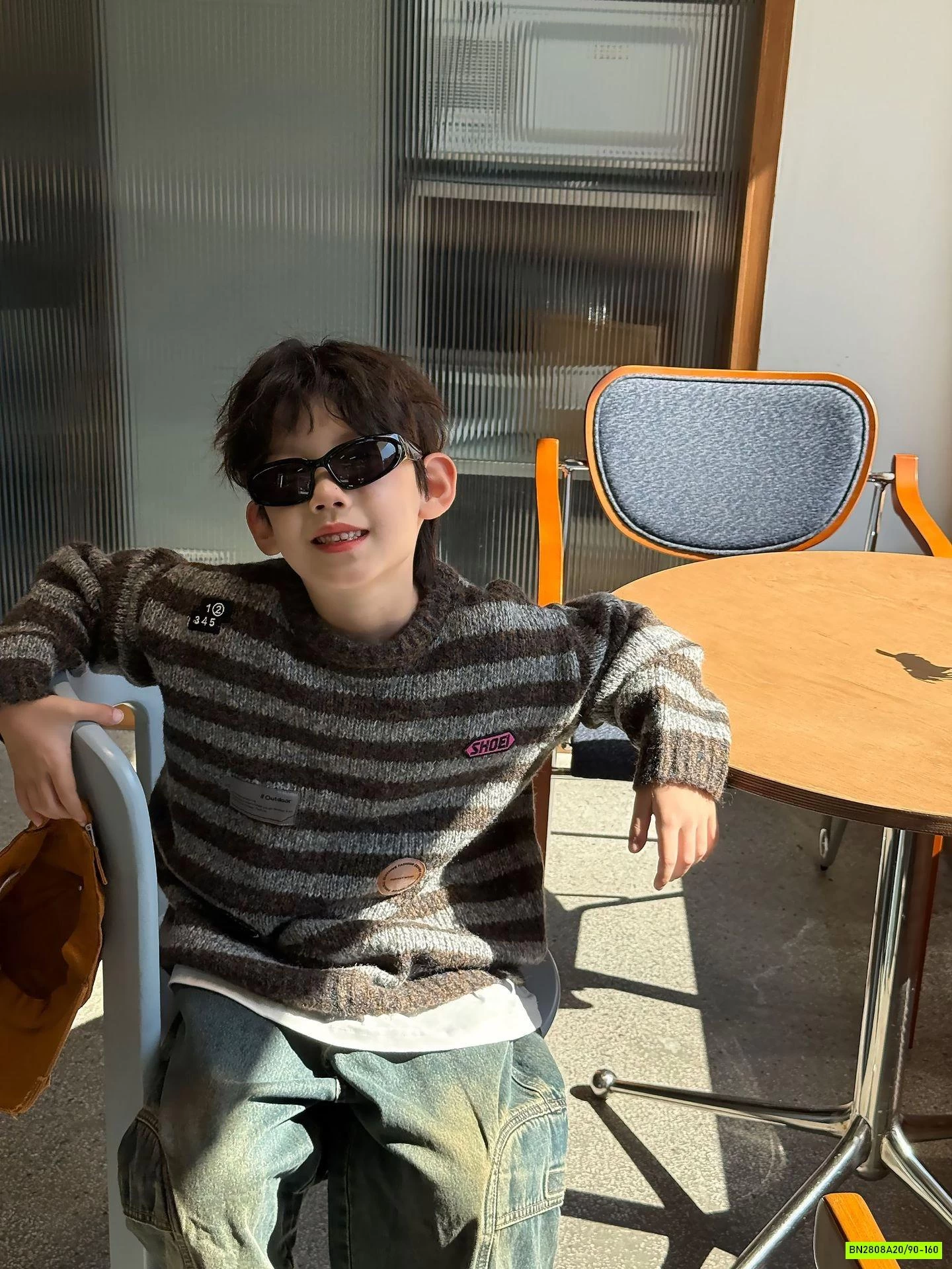 ÁO LEN DỆT KẺ NGANG HÀN QUỐC