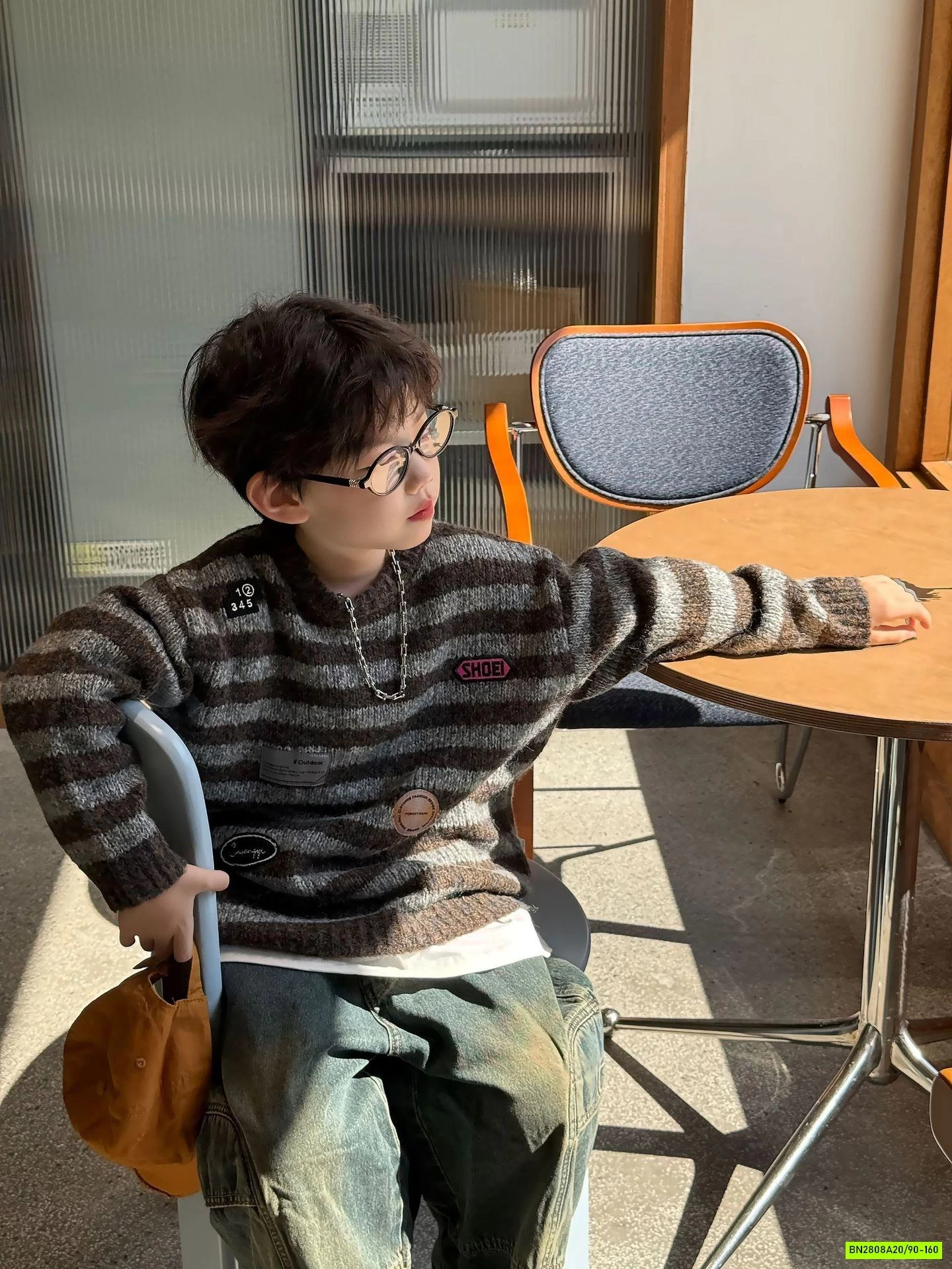 ÁO LEN DỆT KẺ NGANG HÀN QUỐC