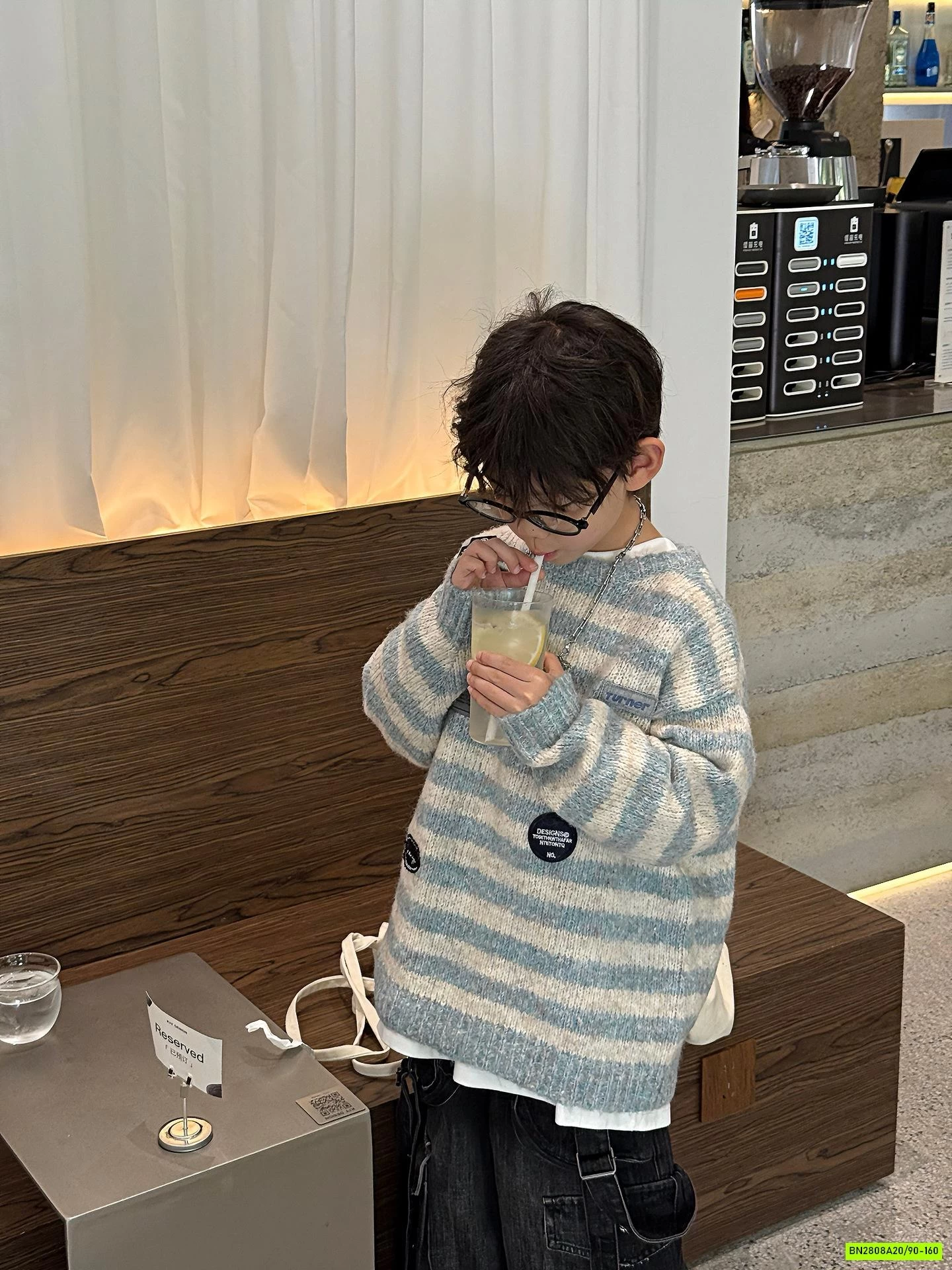 ÁO LEN DỆT KẺ NGANG HÀN QUỐC