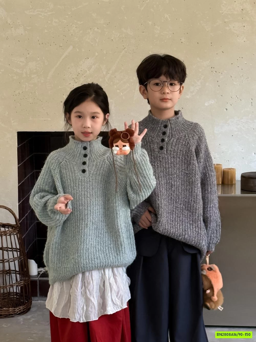 ÁO LEN CÚC CỔ KUMAIKIDS