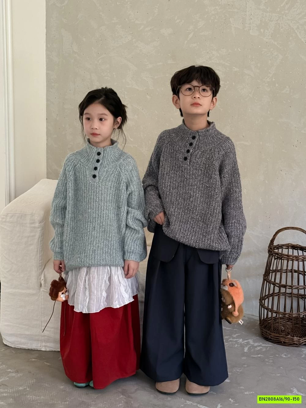 ÁO LEN CÚC CỔ KUMAIKIDS