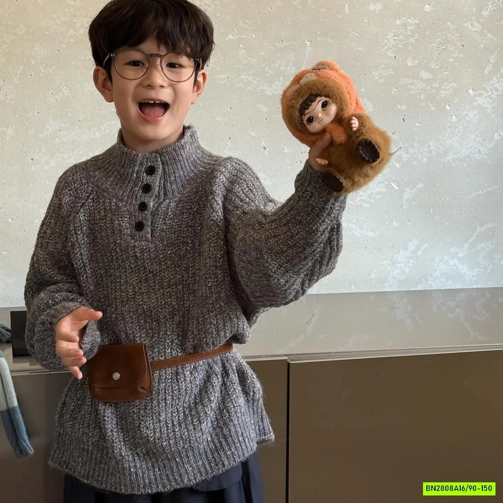 ÁO LEN CÚC CỔ KUMAIKIDS