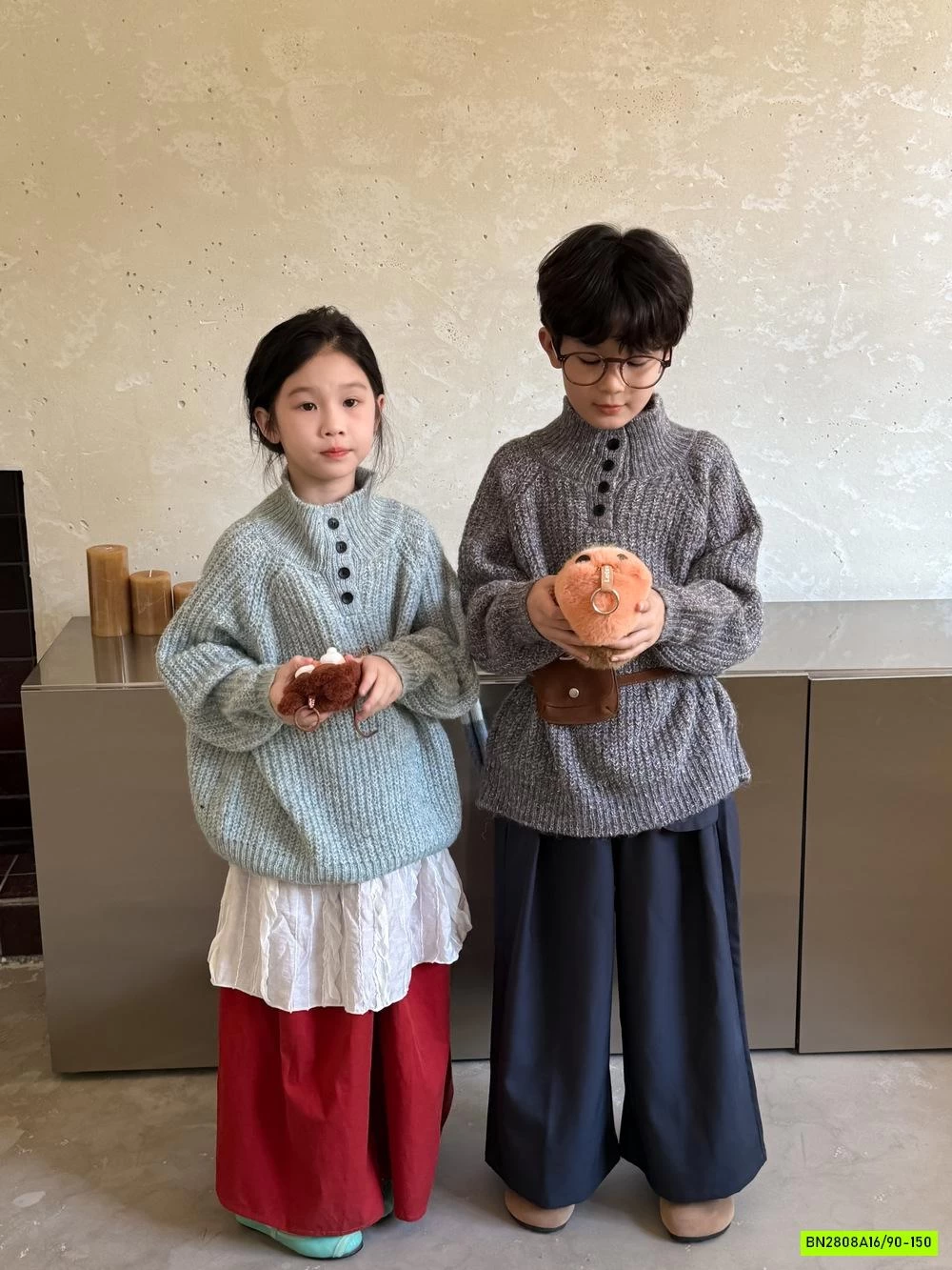 ÁO LEN CÚC CỔ KUMAIKIDS