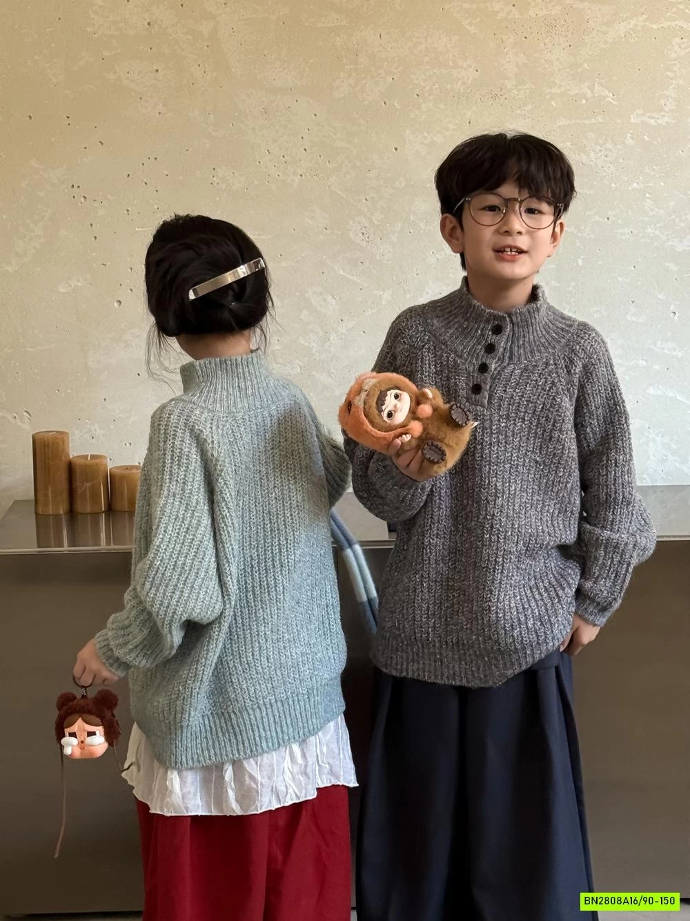 ÁO LEN CÚC CỔ KUMAIKIDS