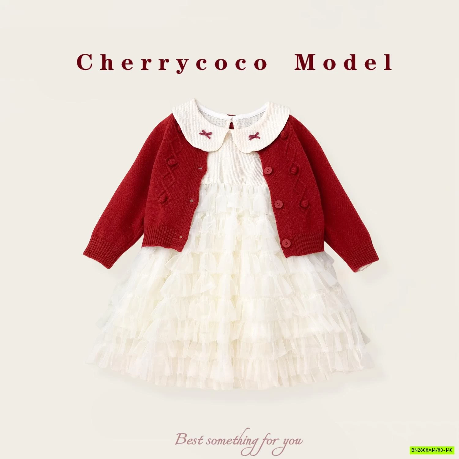 SET VÁY PHỐI TUTU KÈM CARDIGAN CHERRYCOCO