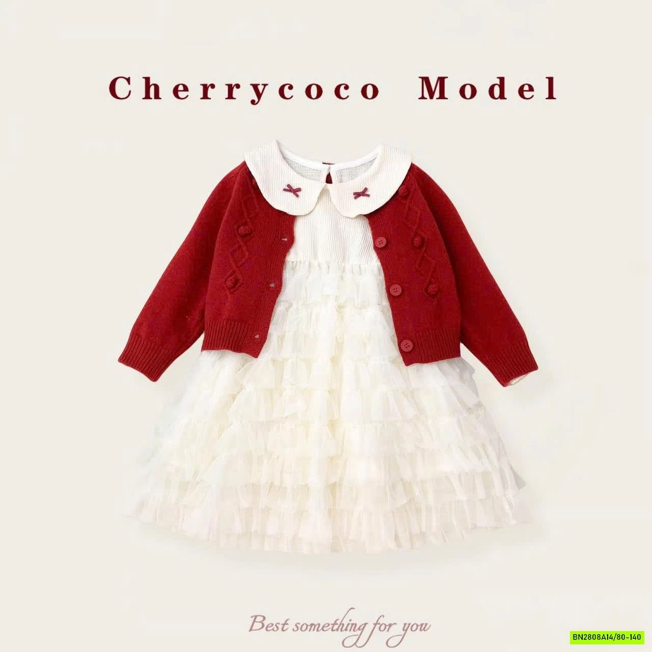SET VÁY PHỐI TUTU KÈM CARDIGAN CHERRYCOCO