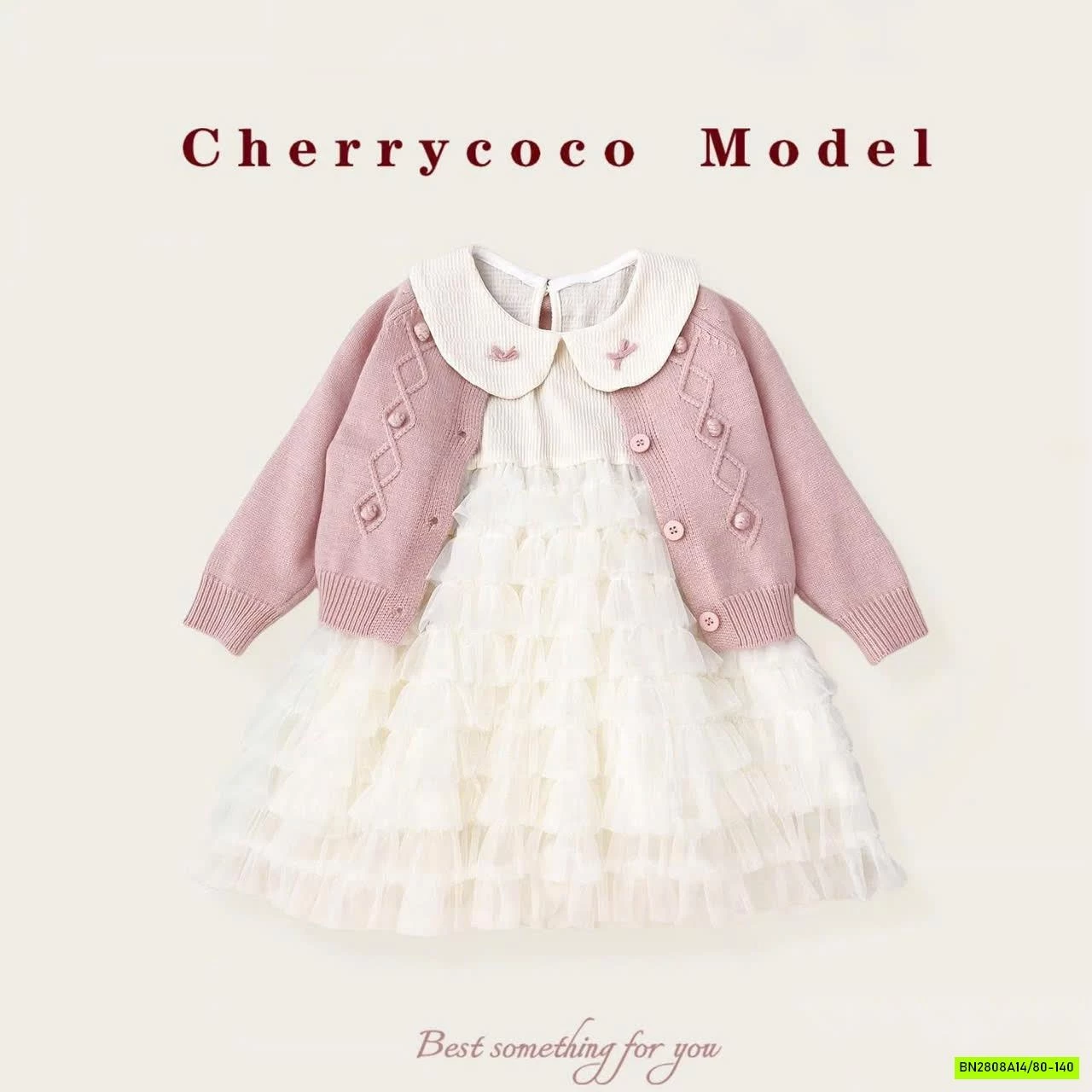SET VÁY PHỐI TUTU KÈM CARDIGAN CHERRYCOCO