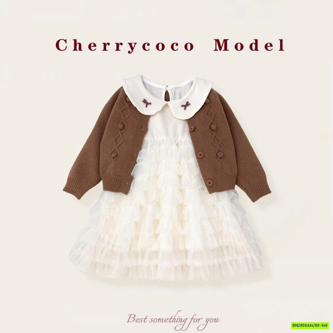 SET VÁY PHỐI TUTU KÈM CARDIGAN CHERRYCOCO
