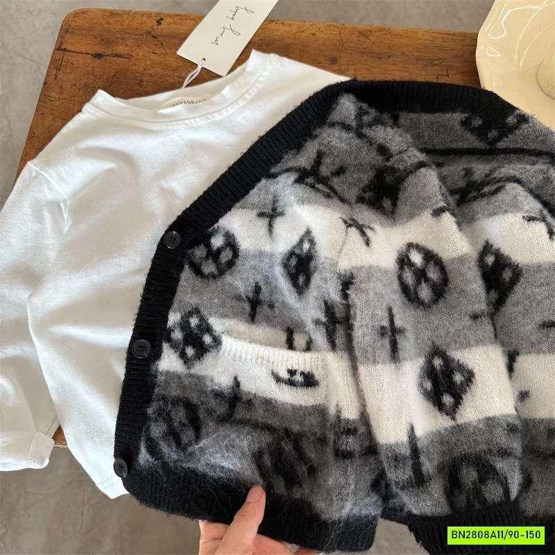 KHOÁC LEN LÔNG THỎ 7808 HỌA TIẾT MMY