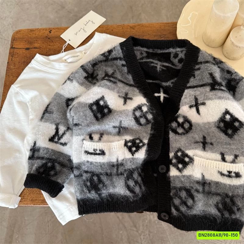 KHOÁC LEN LÔNG THỎ 7808 HỌA TIẾT MMY