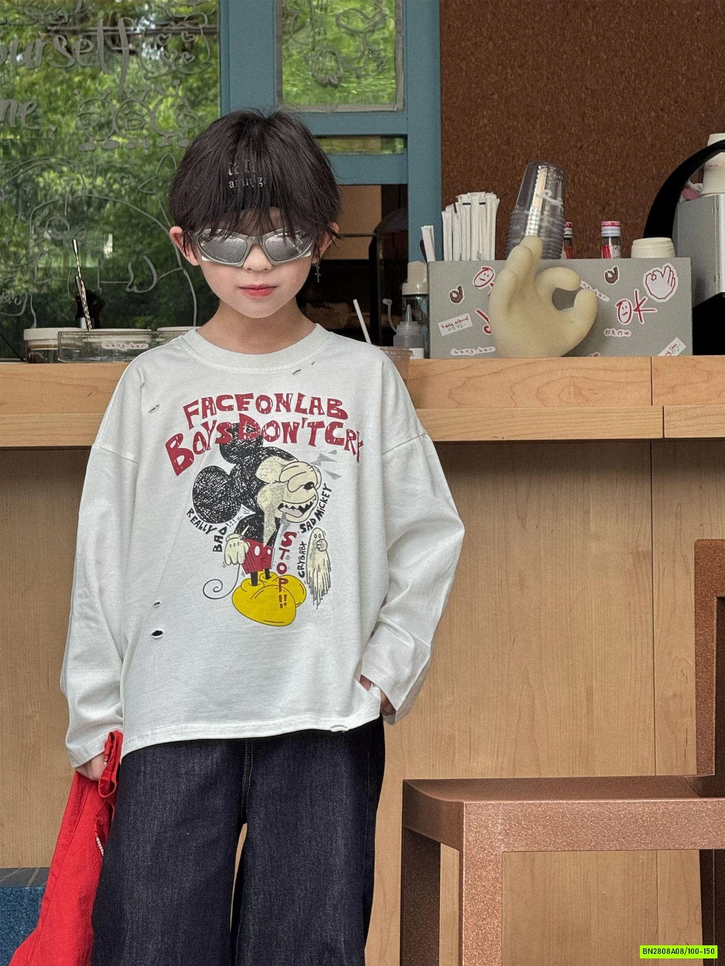 ÁO THUN DÀI TAY IN HÌNH MICKEY