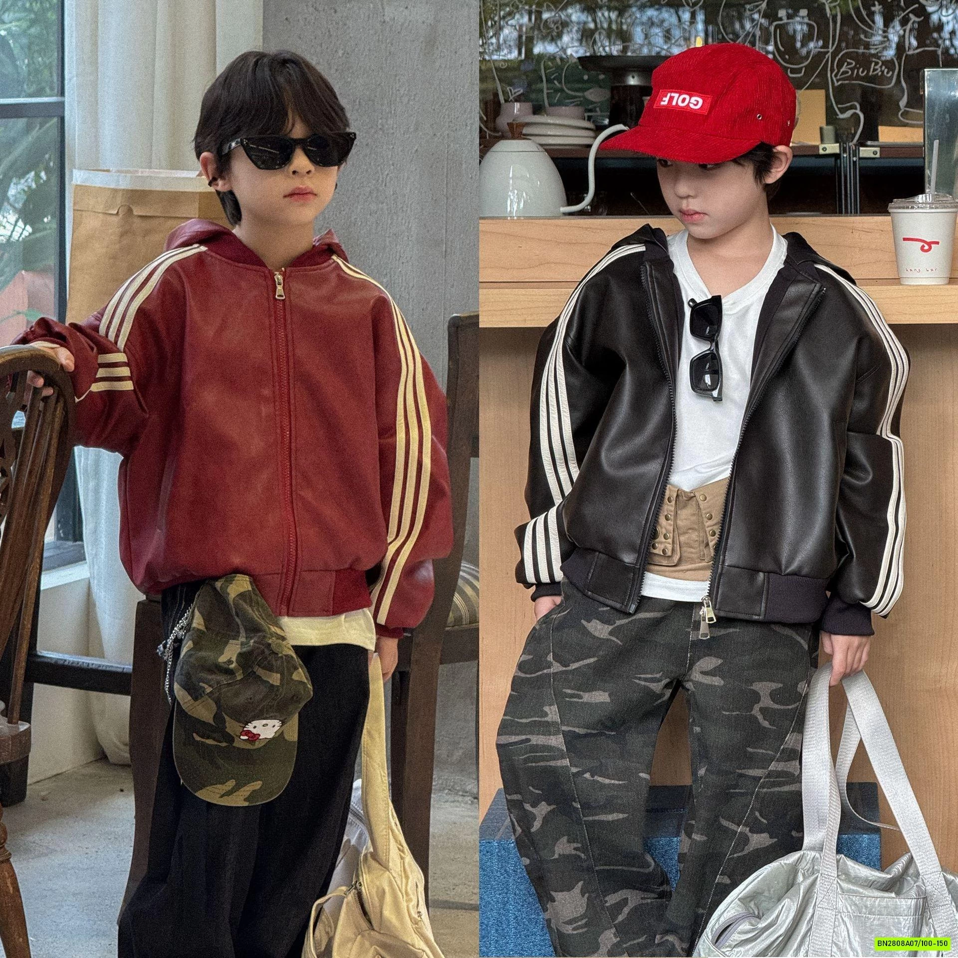 KHOÁC DA LIỀN MŨ SỌC VAI