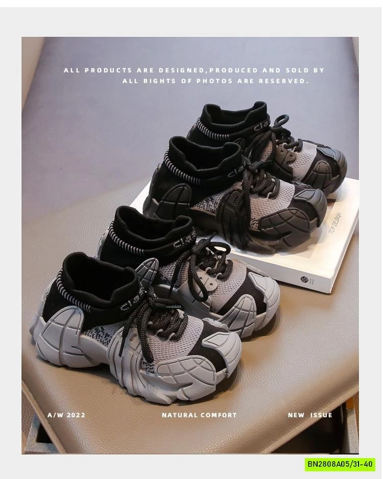 GIÀY CỔ LEN CHUN PHỐI MÀU CÁ TÍNH