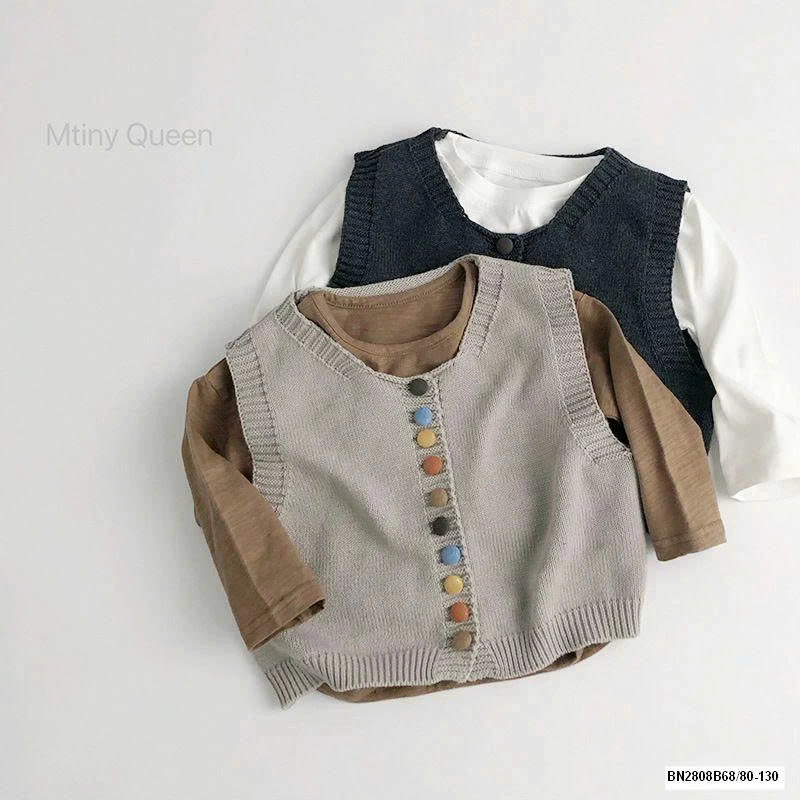 ÁO GILE LEN DỆT CỤC MÀU MTUQUEEN