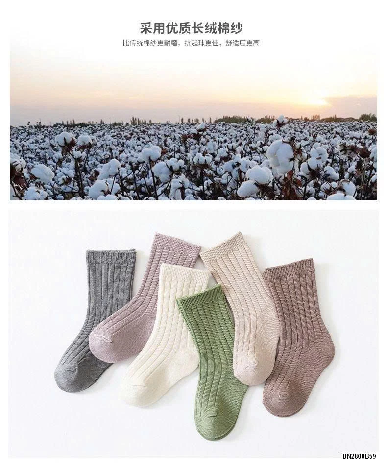 SÉT 6 ĐÔI TẤT TRƠN MÀU CHO BÉ