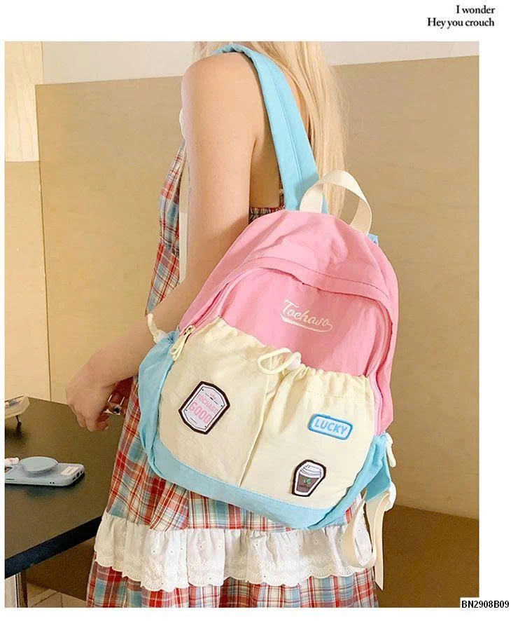 BALO  VẢI PHỐI MÀU DỄ THƯƠNG