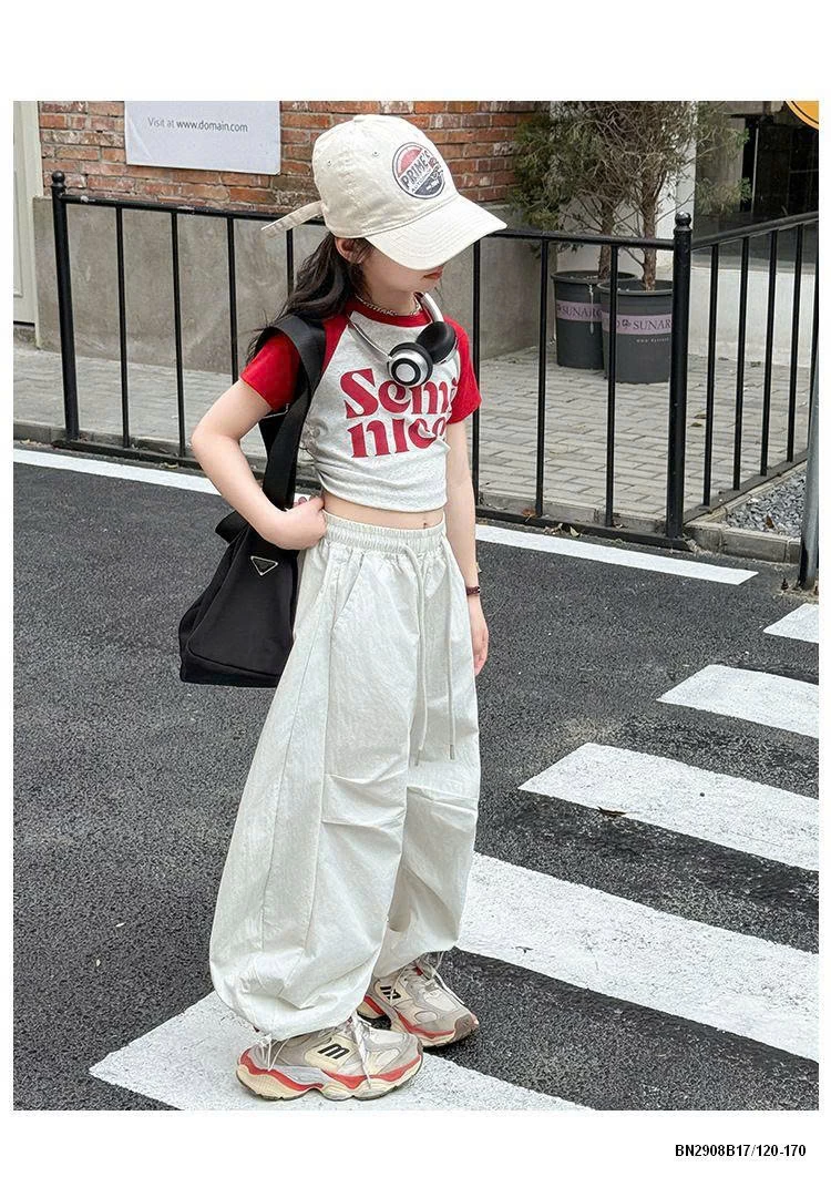 SÉT CROPTOP PHỐI MÀU MIX QUẦN GIÓ