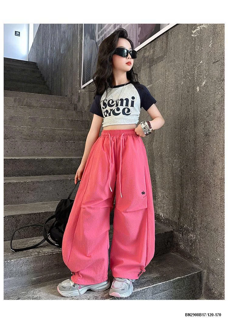 SÉT CROPTOP PHỐI MÀU MIX QUẦN GIÓ