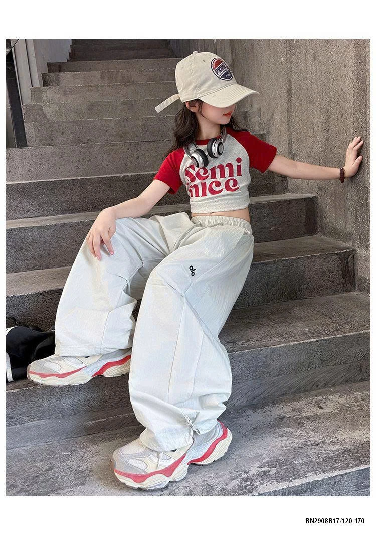 SÉT CROPTOP PHỐI MÀU MIX QUẦN GIÓ