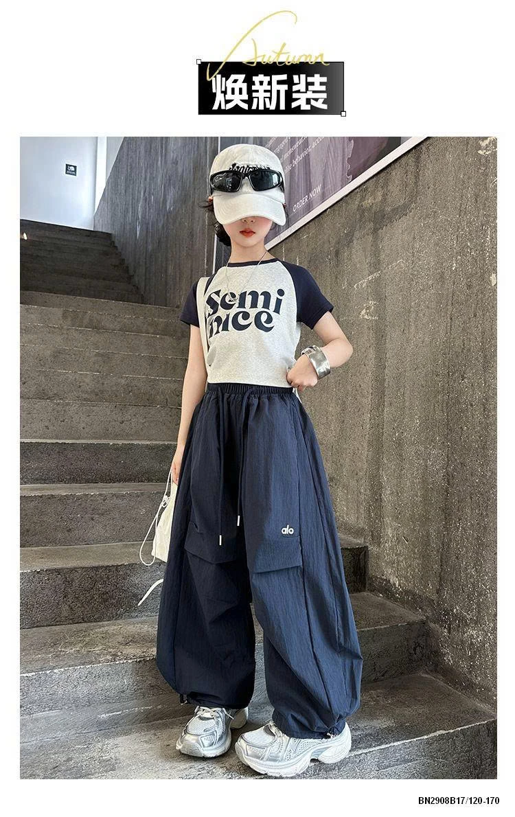 SÉT CROPTOP PHỐI MÀU MIX QUẦN GIÓ