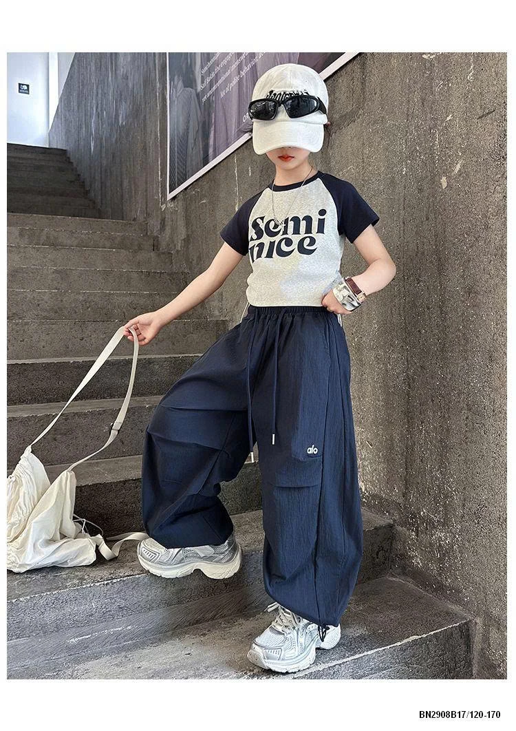 SÉT CROPTOP PHỐI MÀU MIX QUẦN GIÓ