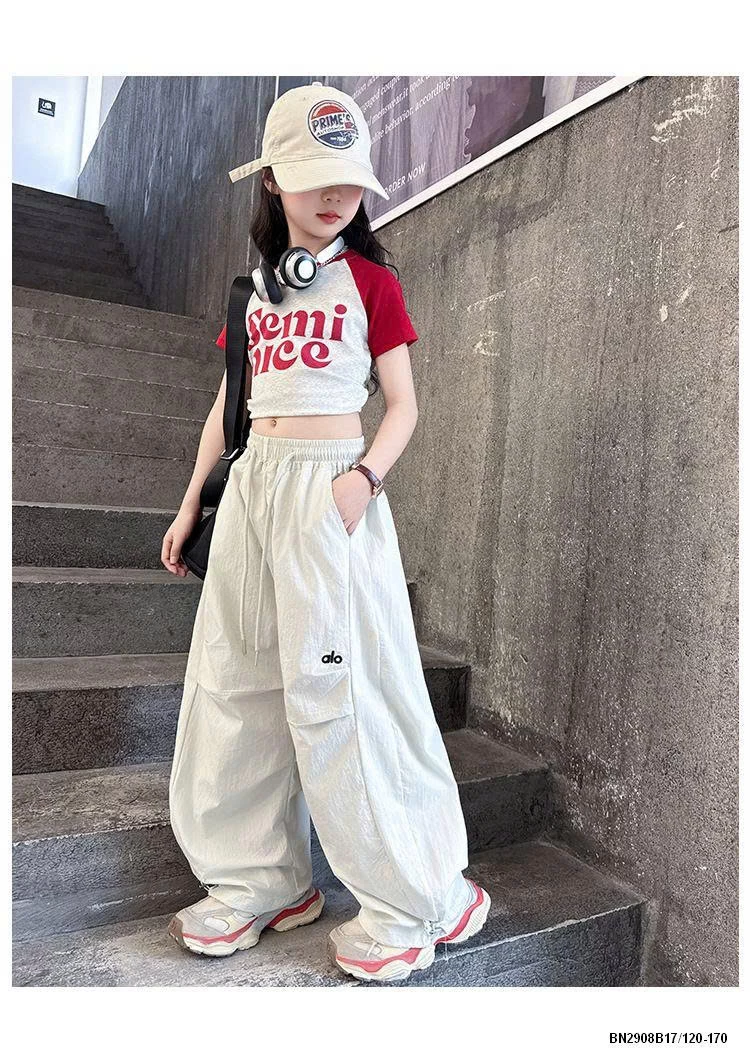 SÉT CROPTOP PHỐI MÀU MIX QUẦN GIÓ