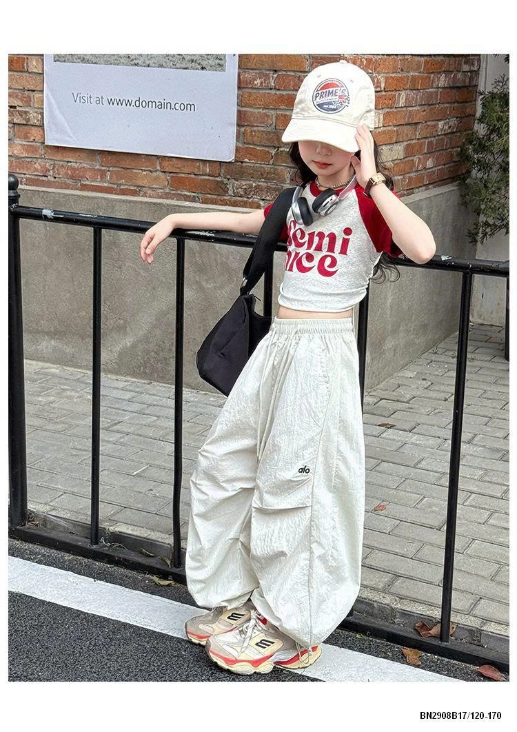 SÉT CROPTOP PHỐI MÀU MIX QUẦN GIÓ