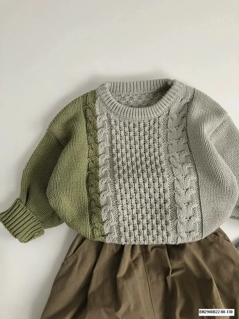 ÁO LEN DÀI TAY PHỐI MÀU M.TYQUEEN