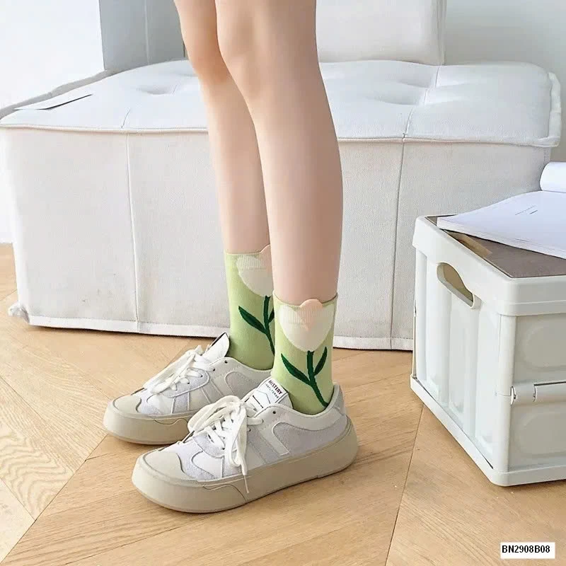 SET 5 ĐÔI TẤT BÔNG HOA DỄ THƯƠNG