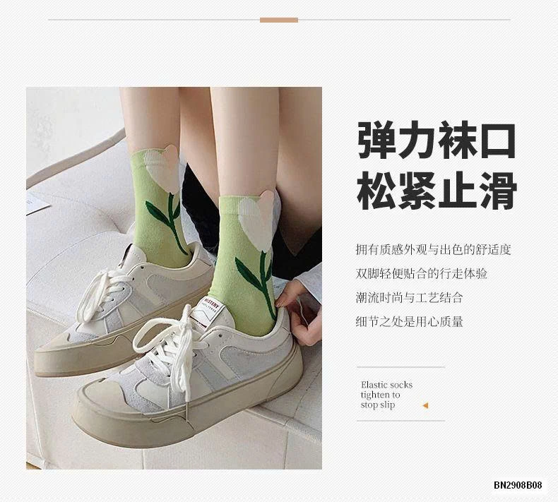 SET 5 ĐÔI TẤT BÔNG HOA DỄ THƯƠNG