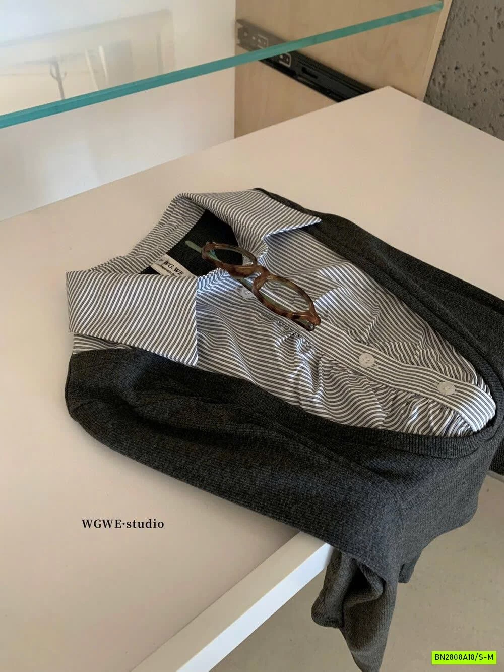 ÁO THUN PHỐI SƠ MI WGWE6869