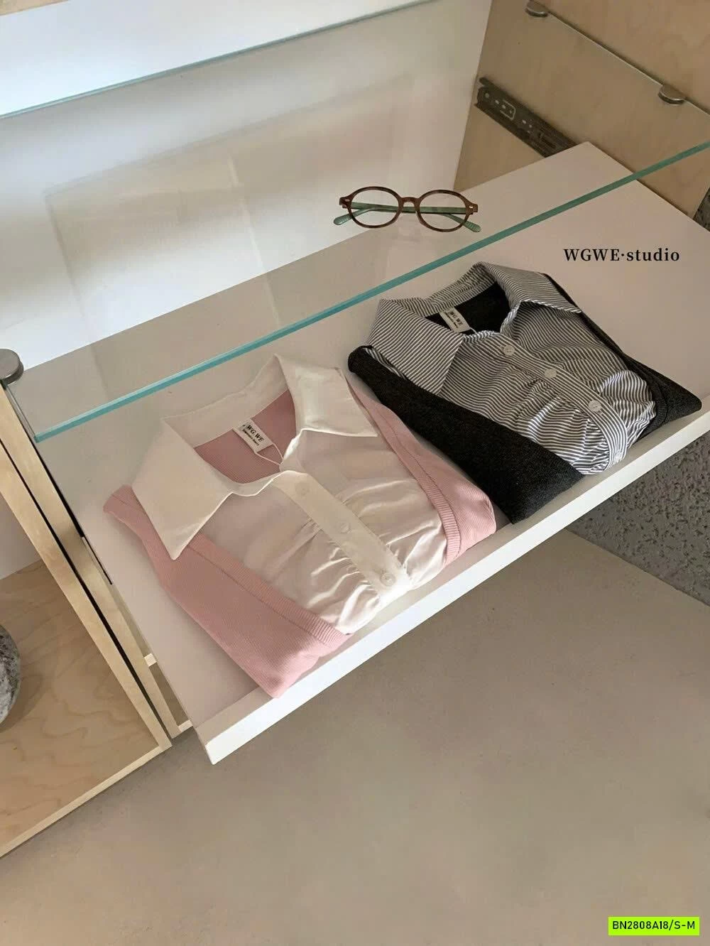 ÁO THUN PHỐI SƠ MI WGWE6869