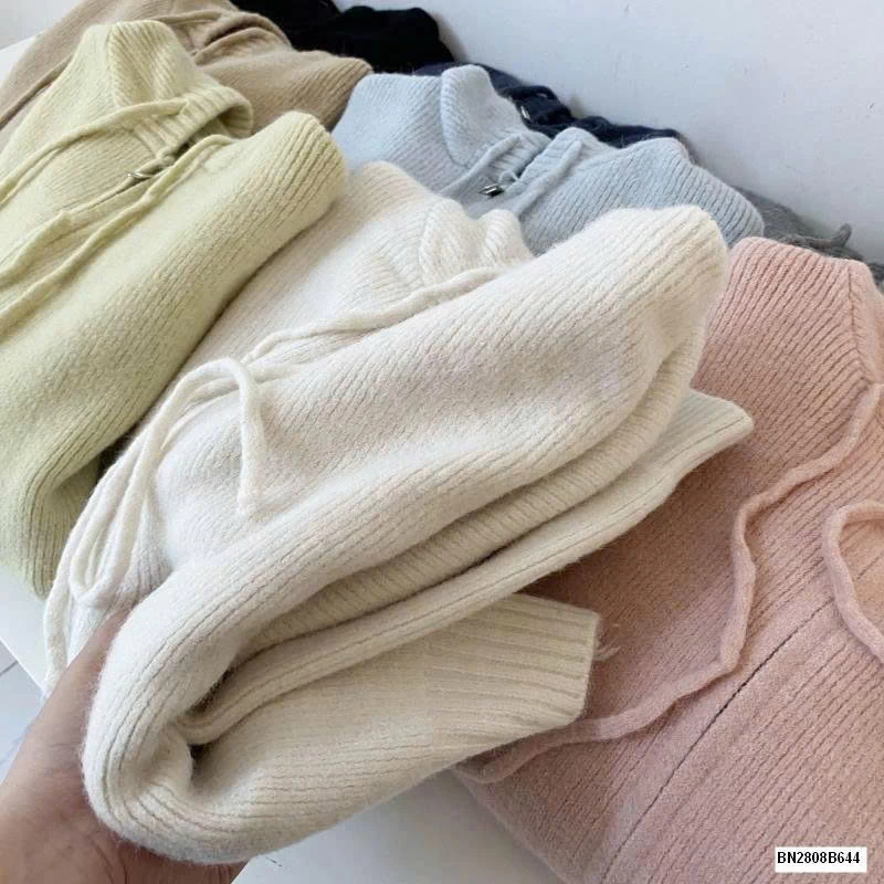 ÁO LEN LIỀN MŨ KHÓA KÉO R.S.STUIDO