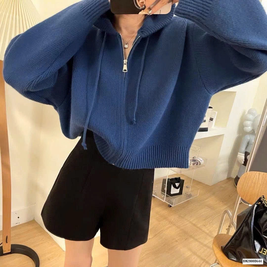 ÁO LEN LIỀN MŨ KHÓA KÉO R.S.STUIDO